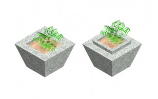 Pyramidal Pot for flowers_C5