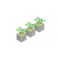 Pot for flowers crossover